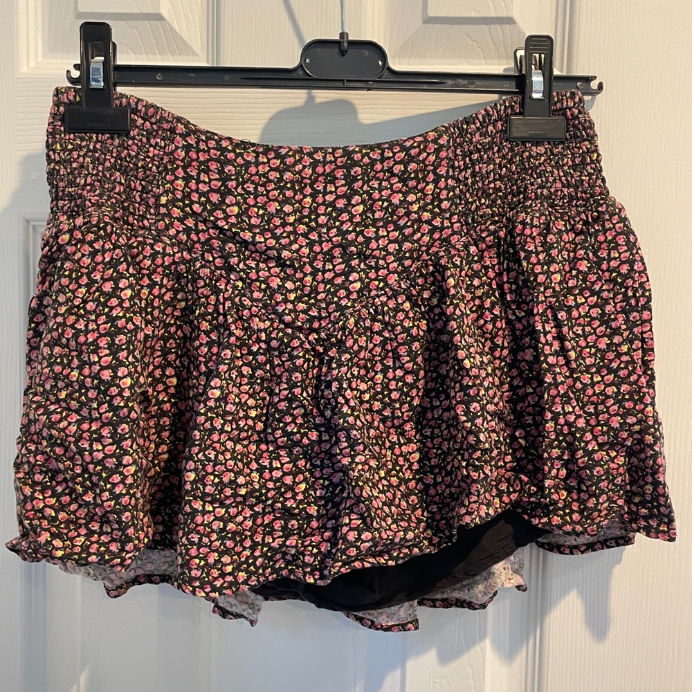 Urban Outfitters Auriella Drop Waist Floral Skirt